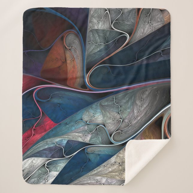 Manta Sherpa Grafiti de colores, (Anverso)