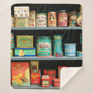 Manta Sherpa Gran colección de latas de color