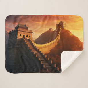 Manta Sherpa Gran Pared del Sol de China - Majestuosa