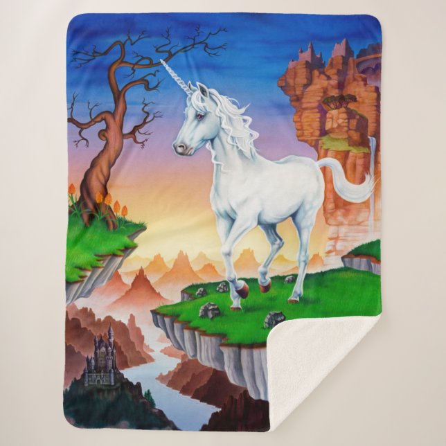 Manta Sherpa Gran Reino de Unicornio (Anverso)