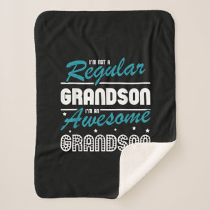 Manta Sherpa Grandson Gift   No Soy Una Nieta Regular
