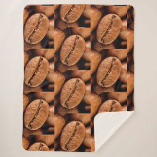 Manta Sherpa Granos de café mágico