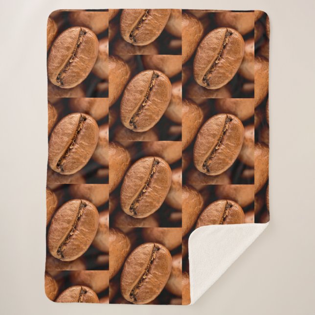 Manta Sherpa Granos de café mágico (Anverso)