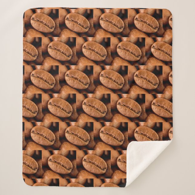 Manta Sherpa Granos de café mágico (Anverso)