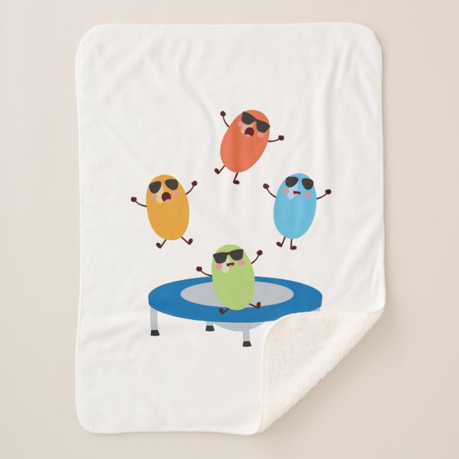 Manta Sherpa Granos de caña de jugo con gafas de sol (Anverso)