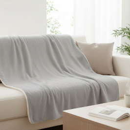 Manta Sherpa Gray Baby Blanket, Elegant and Modern