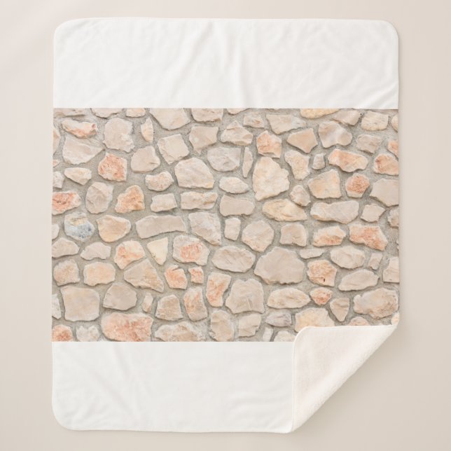 Manta Sherpa Gray stone wall background. stone, texture, wall,  (Anverso)