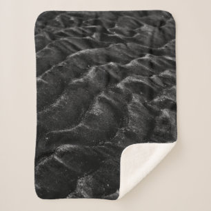 Manta Sherpa Grayscale photography of sand