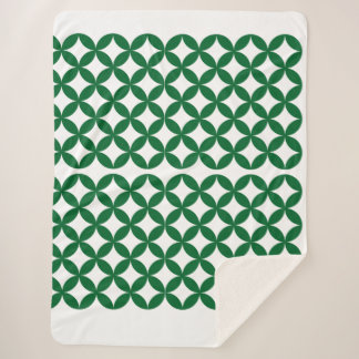 Manta Sherpa Green Shippo Sherpa Blanket