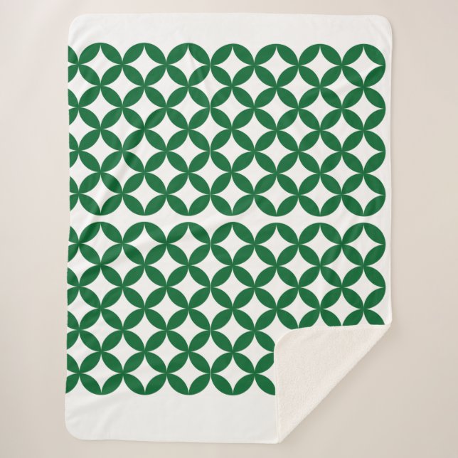 Manta Sherpa Green Shippo Sherpa Blanket (Anverso)