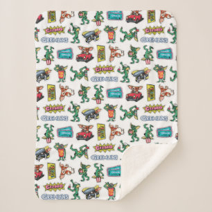 Manta Sherpa Gremlins™ Diversión con Stickers Patrón