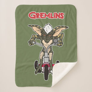 Manta Sherpa Gremlins   Triciclo de franjas