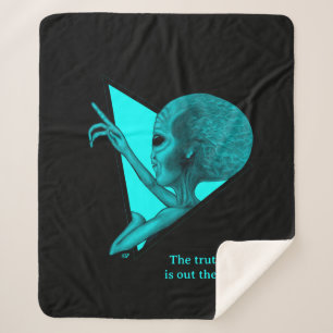 Manta Sherpa Grey Alien, la verdad está ahí fuera