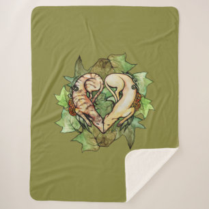 Manta Sherpa Greyhounds Heart Fawn Brindle Greyhound