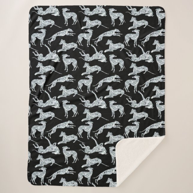 Manta Sherpa Greyt Diamond Greyhounds (Anverso)