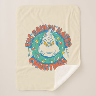 Manta Sherpa Grinch Odió La Navidad
