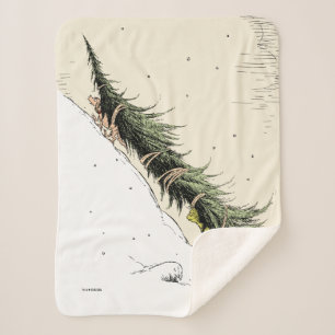Manta Sherpa Grinch y Max devuelven el árbol de Navidad