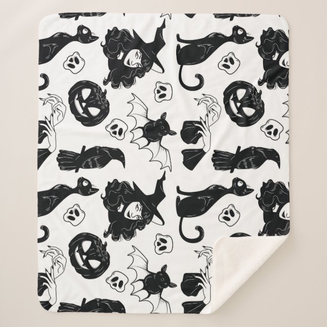 Manta Sherpa Gris Naranja tropical: patrón de cosecha (Anverso)