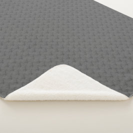 Manta Sherpa Grises trenzados con tiras pequeñas y thro pixelad