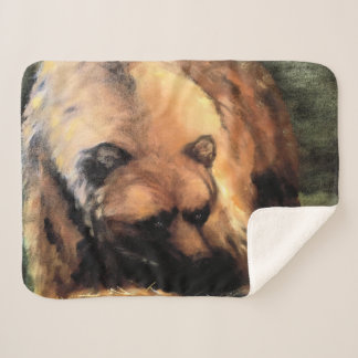 Manta Sherpa Grizzly Bear te mira