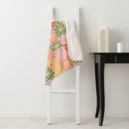 Manta Sherpa Groovy Floral Retro
