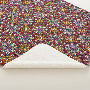 Manta Sherpa Groovy Heavenly Flower Power