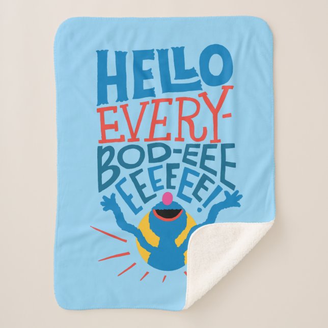 Manta Sherpa Grover Hello (Anverso)