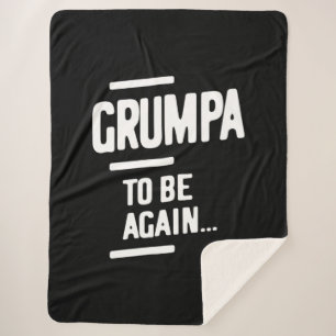 Manta Sherpa Grumpa De Nuevo Regalo del abuelo