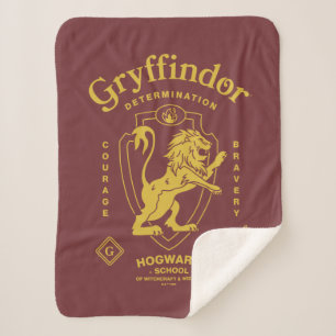 Manta Sherpa GRYFFINDOR™ Determinación Coraje Valentía Escudo
