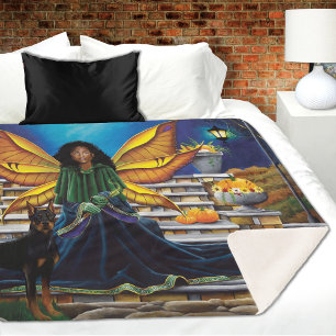 Manta Sherpa Guardian de hadas Doberman Dog