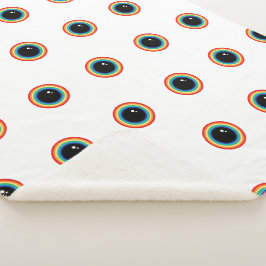 Manta Sherpa Guay Rainbow Eyes