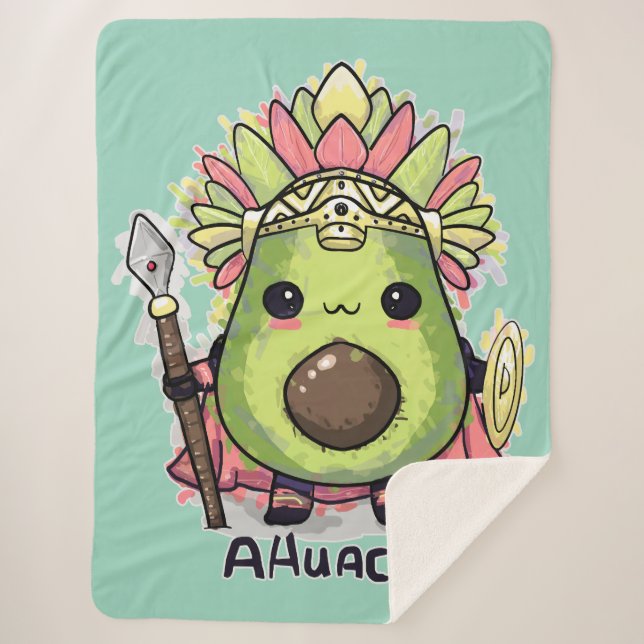 Manta Sherpa Guerrero Ahuacatl Azteca Aguacado (Anverso)