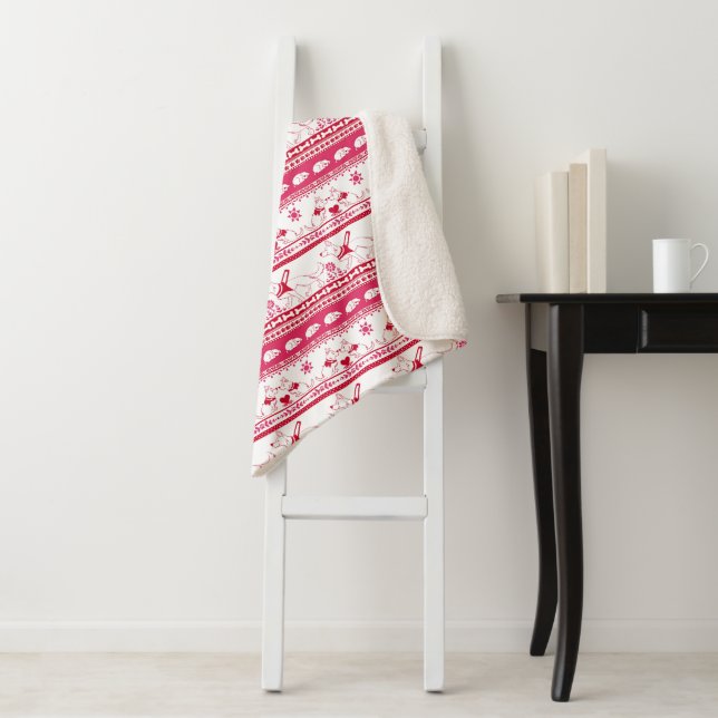 Manta Sherpa Guión Tale alemán patrón de pastor rojo (In situ)