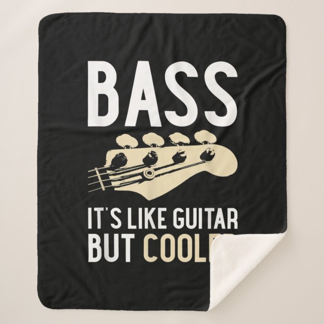 Manta Sherpa Guitar Lover | Bass It's Like Guitar But Cooler (Anverso)