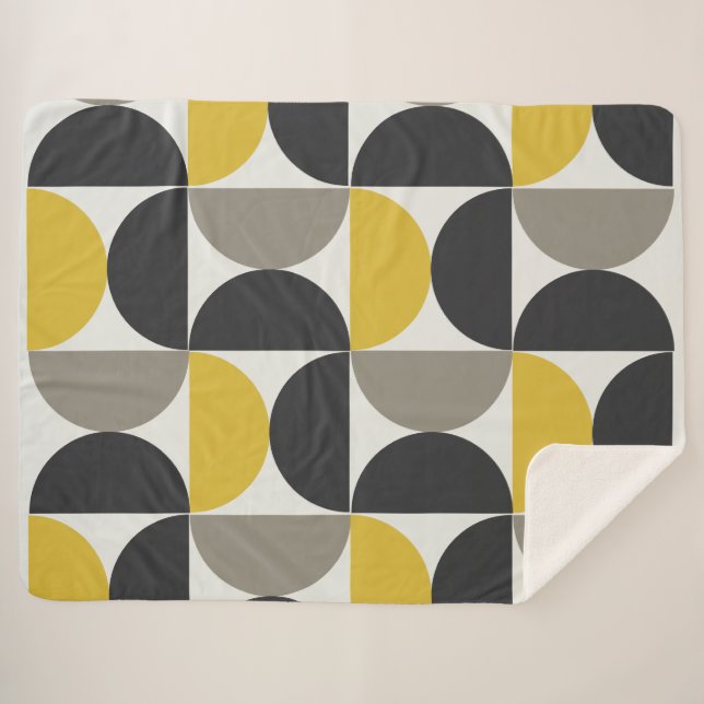 Manta Sherpa Gunmetal turco moderno de mediados del siglo (Anverso (horizontal))