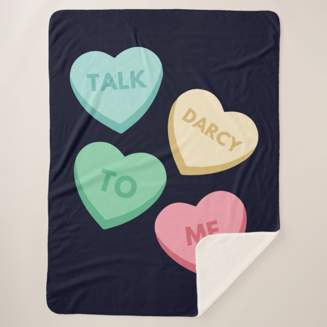 Manta Sherpa Hable Darcy Conmigo III (Anverso)