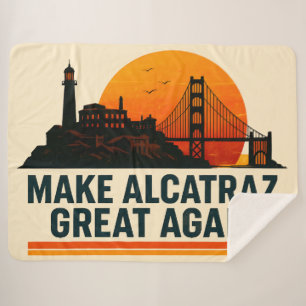 Manta Sherpa Hacer a Alcatraz grande de nuevo divertido