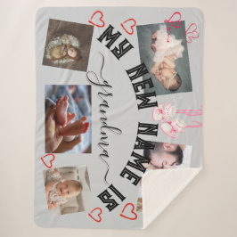 Manta Sherpa ✨ HACER A Su Propio Personalizado MI NUEVO NOMBRE 