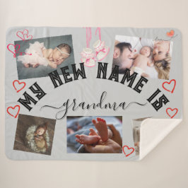 Manta Sherpa ✨ HACER A Su Propio Personalizado MI NUEVO NOMBRE