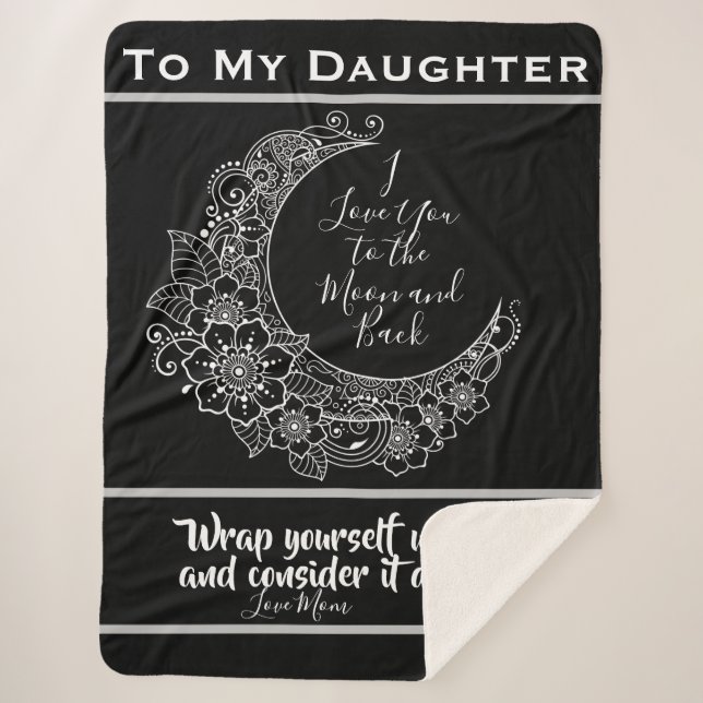 Manta Sherpa Hacia la luna y atrás (Anverso)