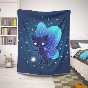 Manta Sherpa Hada Estrella Nocturna Pixie Gato