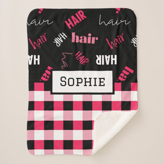 Manta Sherpa Hair Dresser Sherpa Blanket (Anverso)