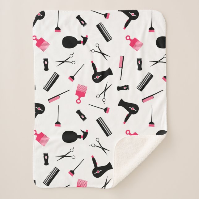 Manta Sherpa Hair Dresser Sherpa Blanket (Anverso)