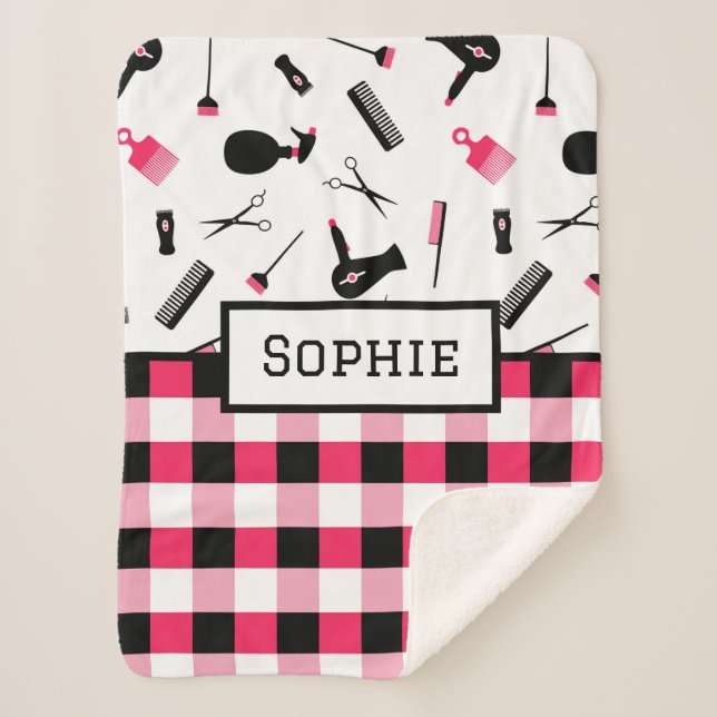 Manta Sherpa Hair Dresser Sherpa Blanket (Anverso)