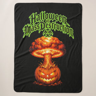 Manta Sherpa Halloween de Destrucción Nuclear Jack-o'-Lant