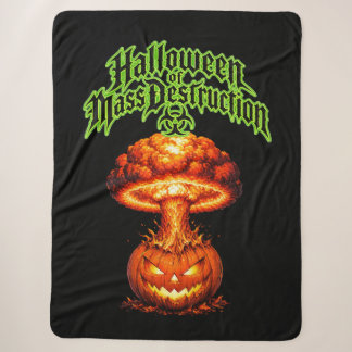 Manta Sherpa Halloween de Destrucción Nuclear Jack-o'-Lant