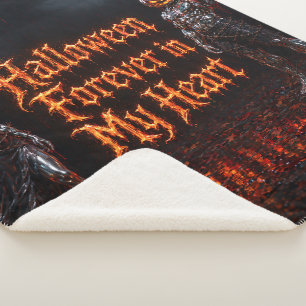 Manta Sherpa Halloween Por Siempre En Mi Corazón Calabaza Gótic