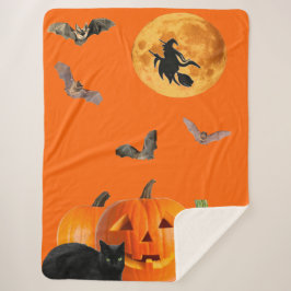 Manta Sherpa Halloween Sherpa Blanket