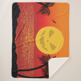 Manta Sherpa Halloween tropical