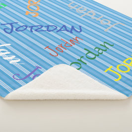 Manta Sherpa HAMbWG - Softest Fleece - Su nombre!